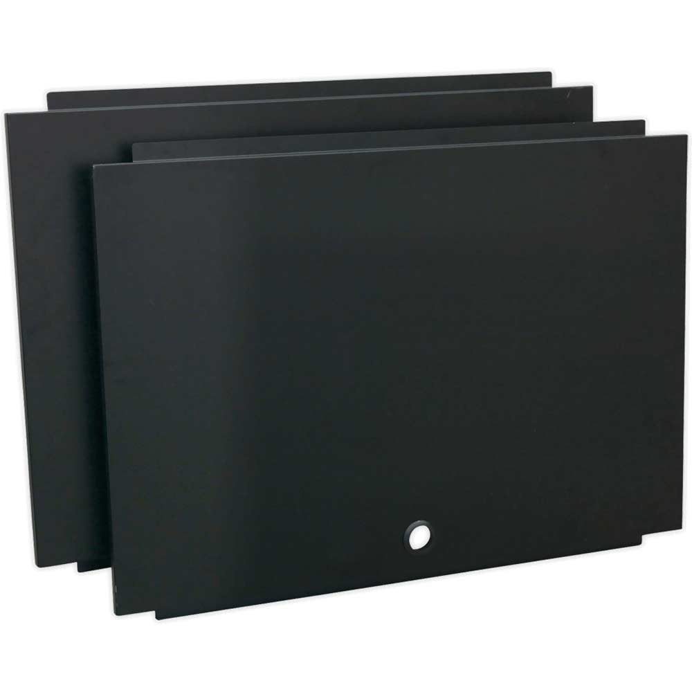 Sealey Back Panel Assembly for Modular Corner Wall Cabinet MSS System Black in UK Specification
