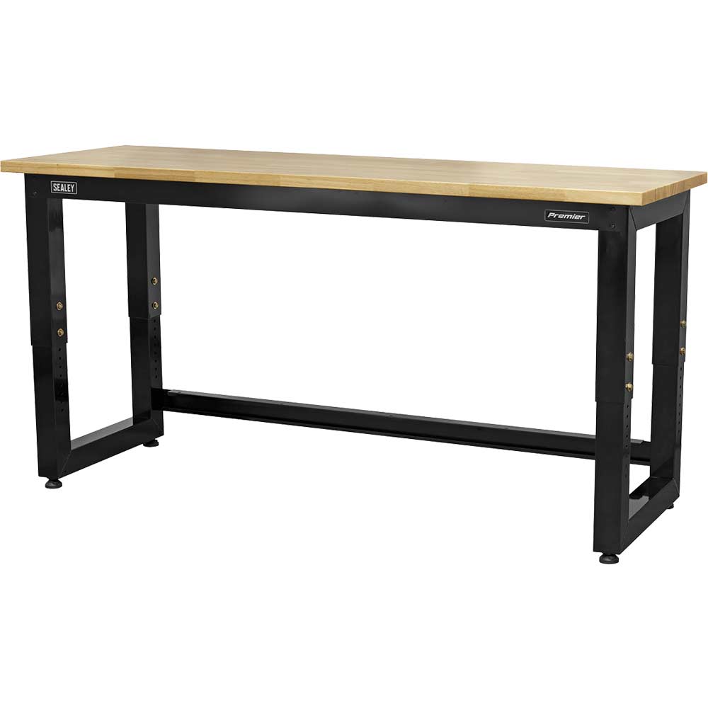 Image of Sealey Heavy Duty Adjustable Wooden Worktop Workbench
