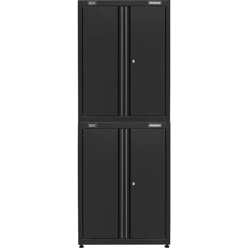 Sealey Superline Pro MSS Stacking Cabinet Black in UK Specification