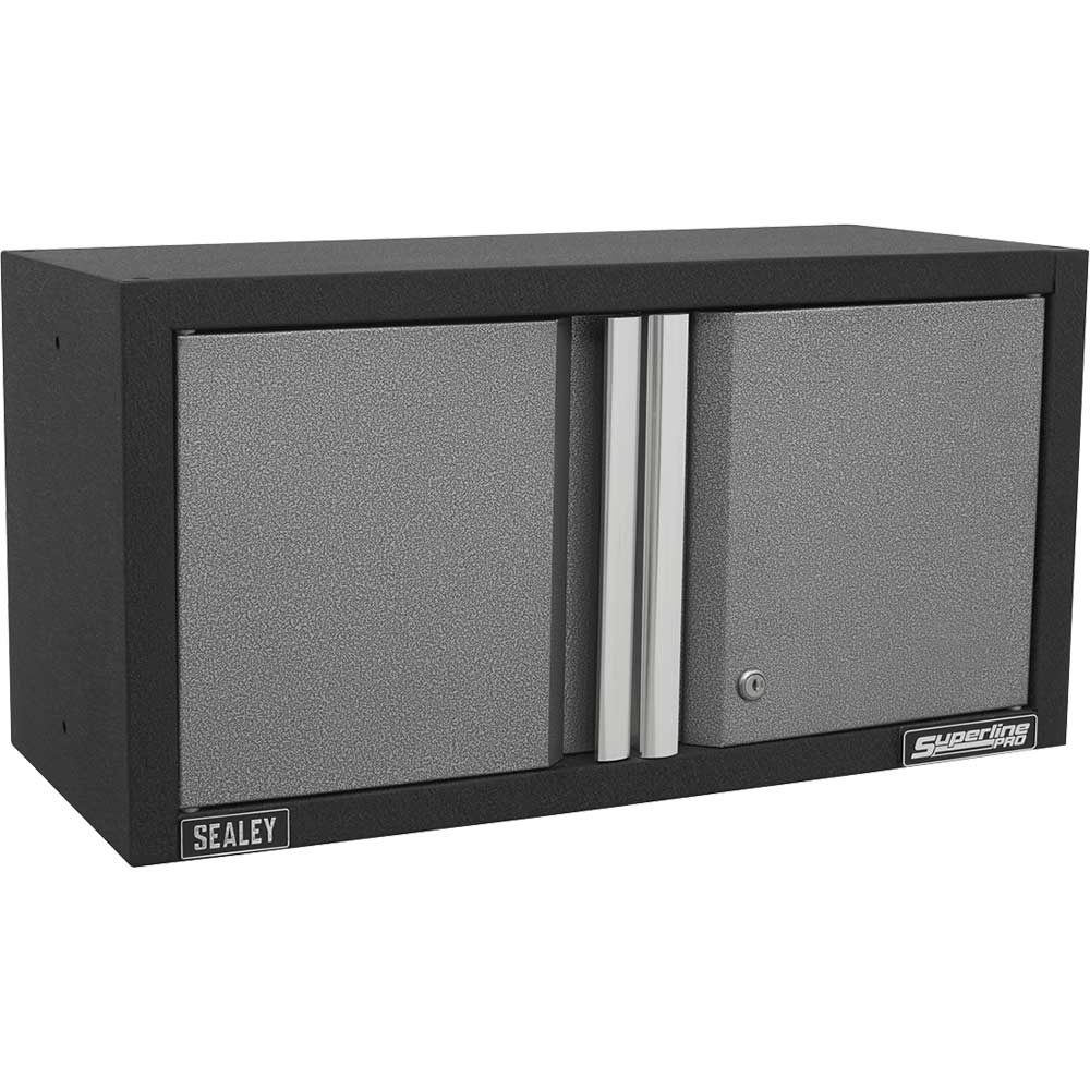 Sealey Superline Pro MSS 2 Door Modular Wall Cabinet Black / Grey in UK Specification
