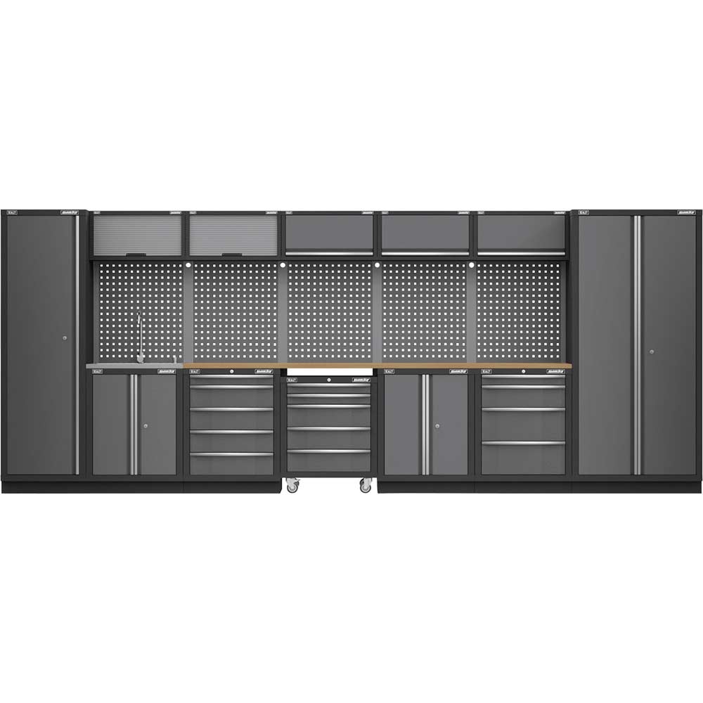 Image of Sealey Superline Pro MSS Wood Worktop Storage Combo 4915mm 485mm 2000mm