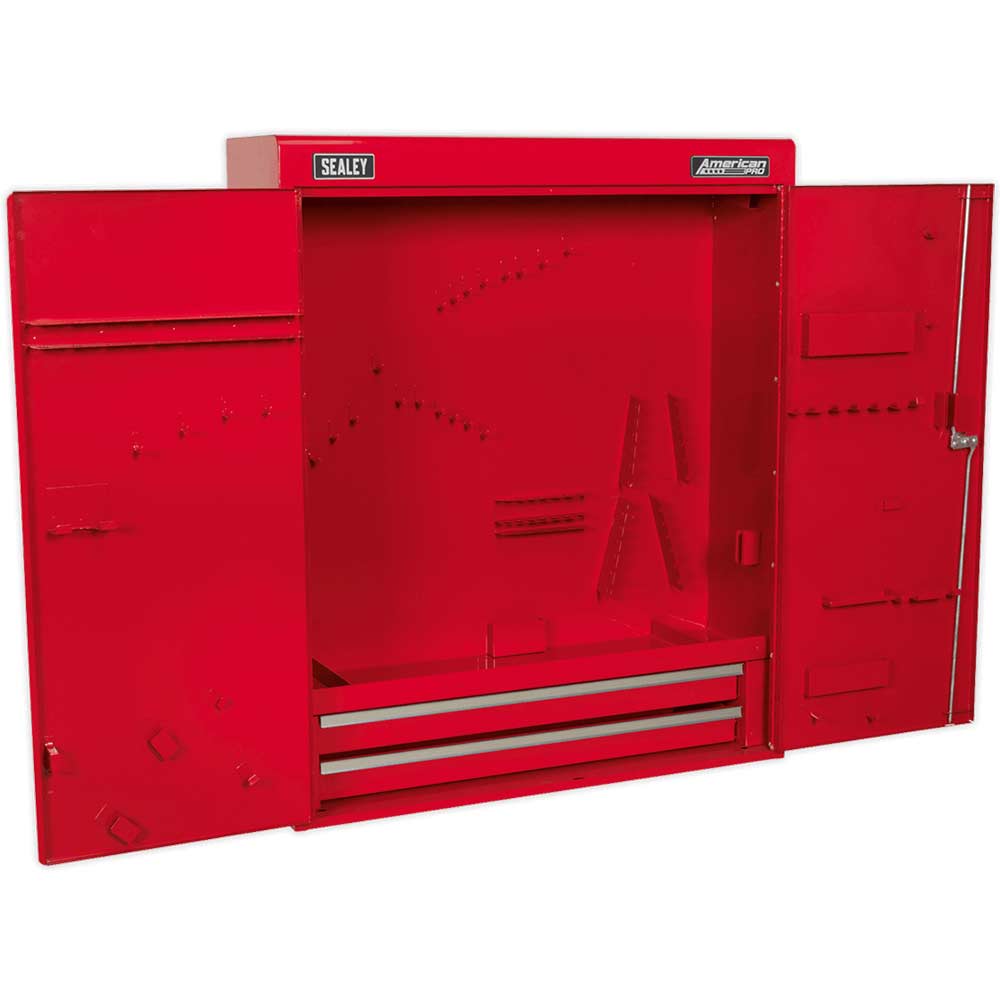 Image of Sealey American Pro Wall Mounting 2 Drawer Tool Cabinet