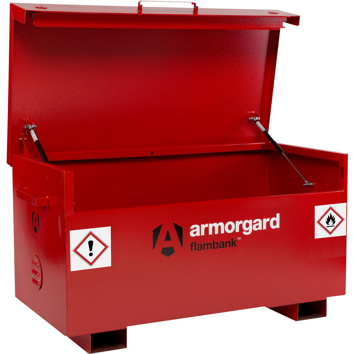 Image of Armorgard Flambank Chemical and Flammables Secure Site Storage Box 1275mm 665mm 660mm