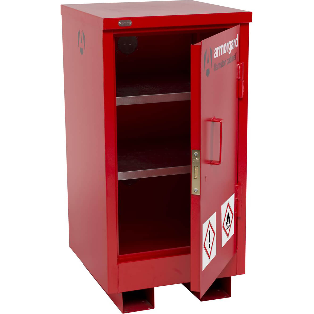 Image of Armorgard Flamstor Chemical and Flammables Hazardous Cabinet 500mm 530mm 980mm