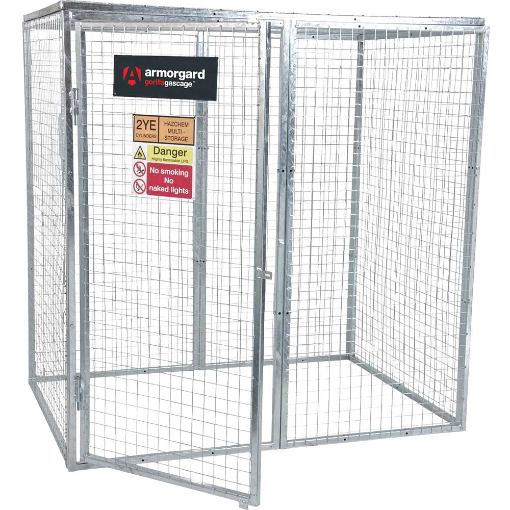 Image of Armorgard Gorilla Bolt Together Gas Cylinder Storage Cage 1800mm 1200mm 1800mm