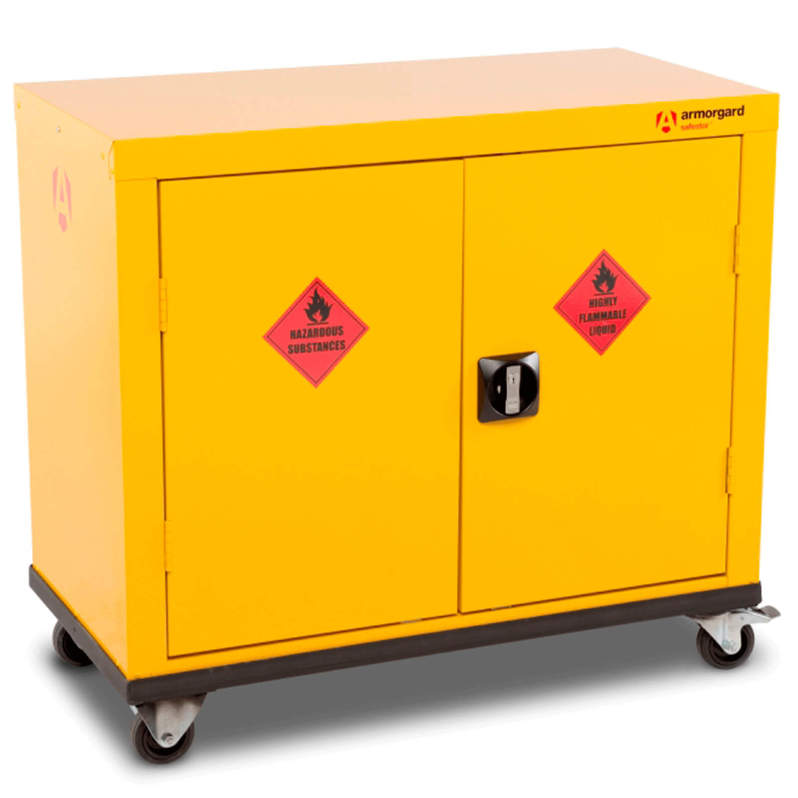 Image of Armorgard Safestor Hazardous Materials Secure Mobile Storage Cabinet 900mm 465mm 810mm