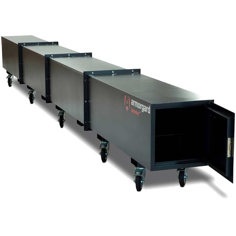 Armorgard Pipestor Mobile Secure Pipe Storage Trunk 575mm 6410mm 785mm