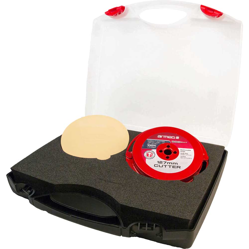 Image of Armeg 127mm Diameter Plug Solid Board Cutter Set