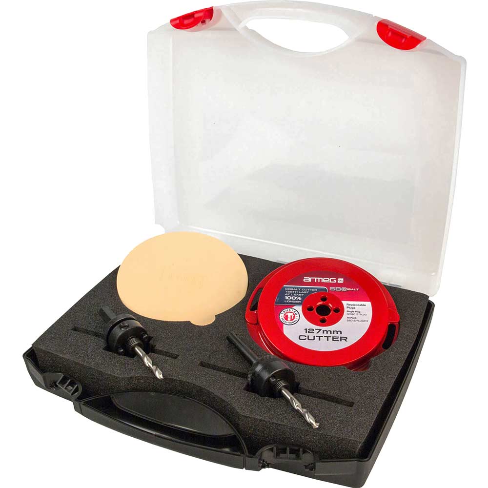 Photos - Power Saw ARMEG 127mm Diameter Complete Solid Board Cutter Set SBC 