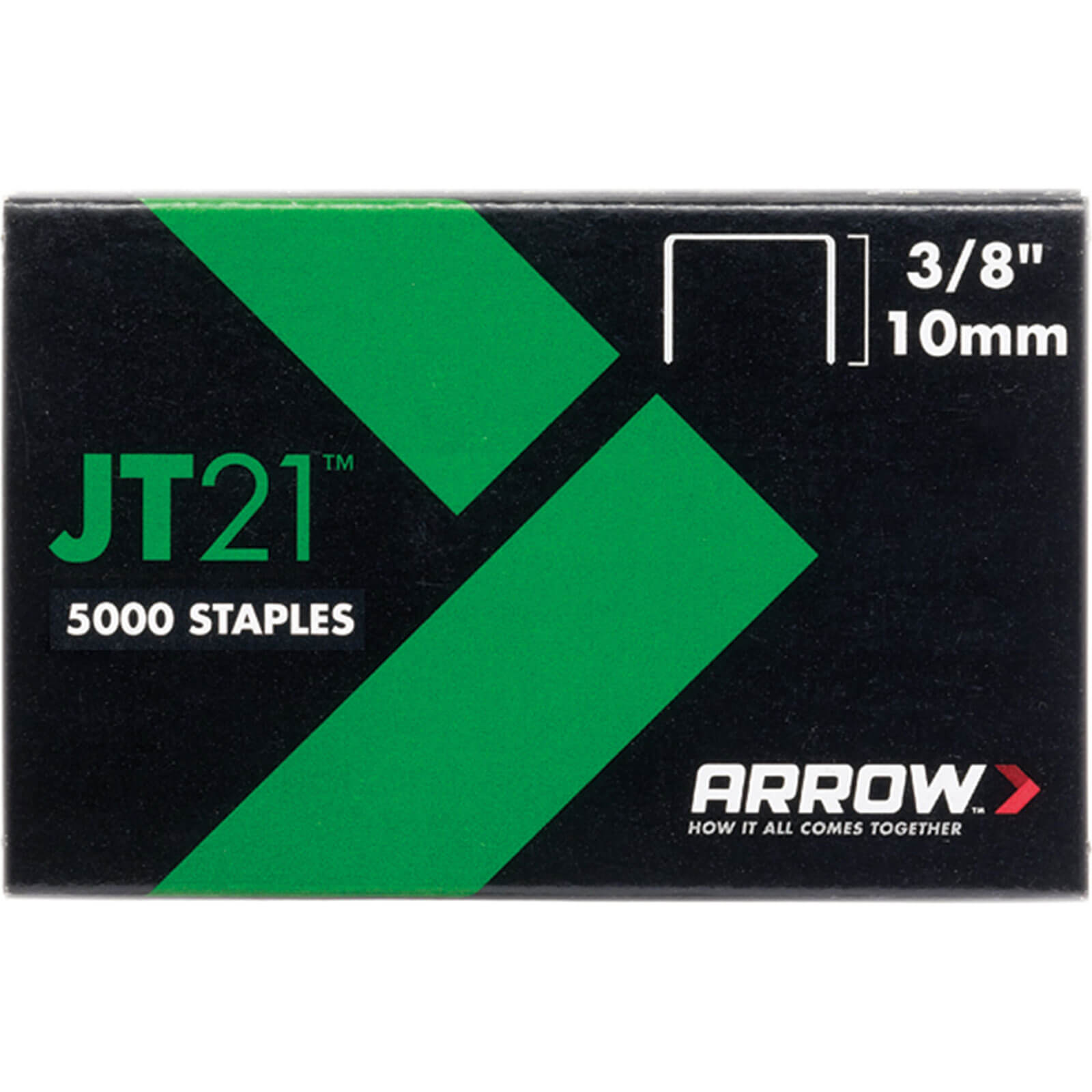 Image of Arrow Staples for JT21 / T27 Staple Guns 10mm Pack of 5000