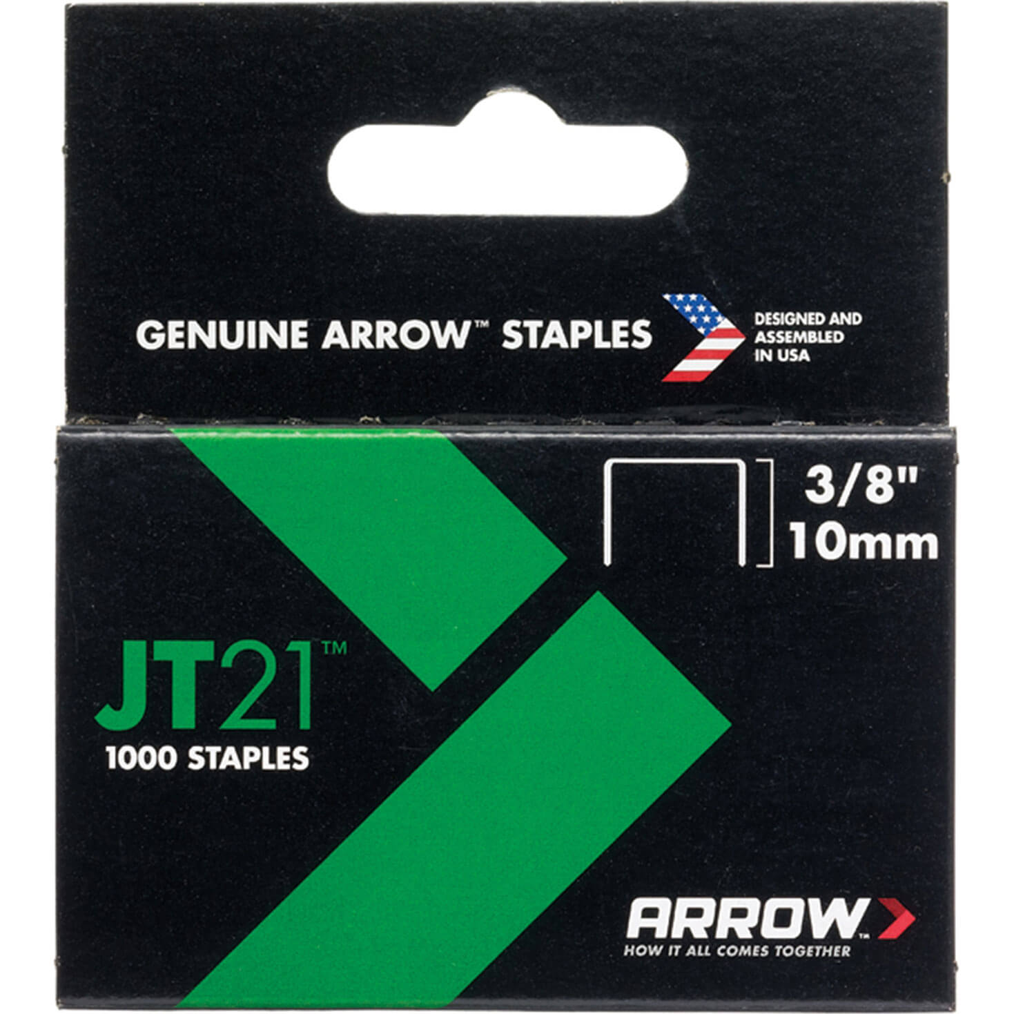 Image of Arrow Staples for JT21 / T27 Staple Guns 10mm Pack of 1000