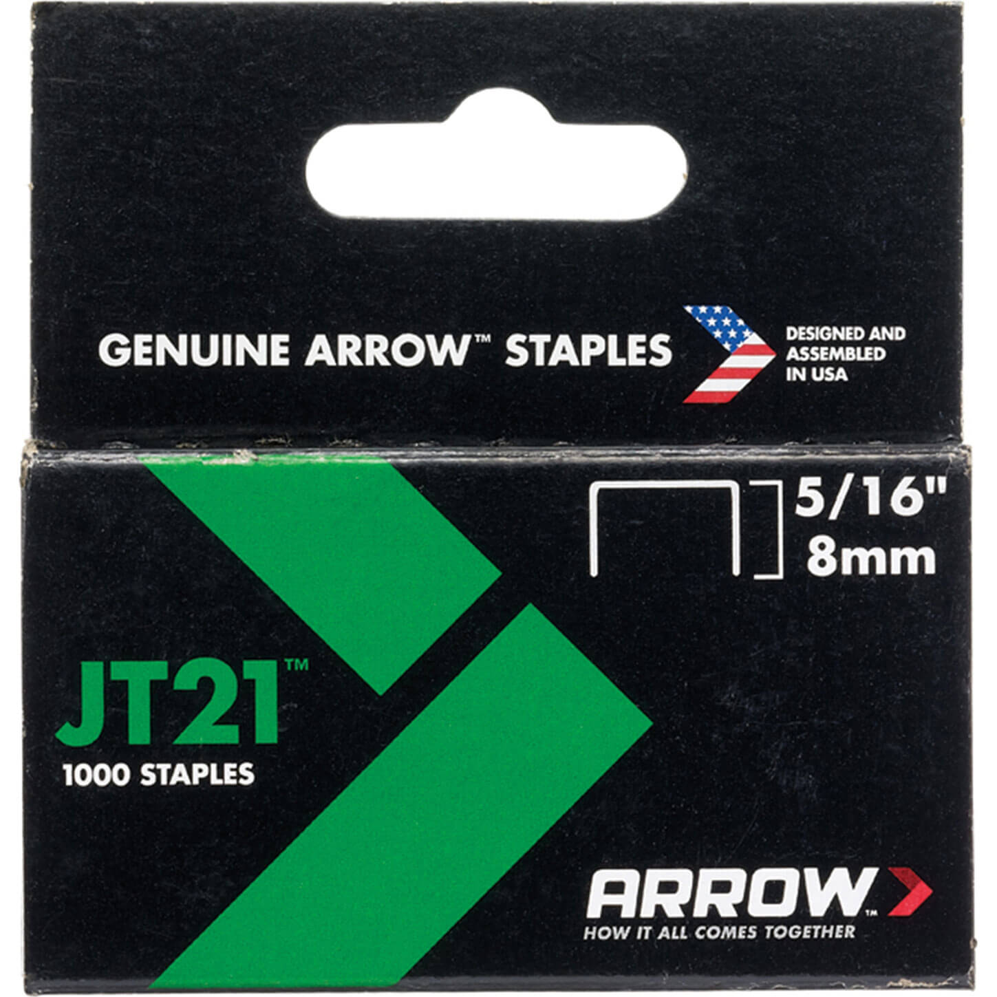 Image of Arrow Staples for JT21 / T27 Staple Guns 8mm Pack of 1000