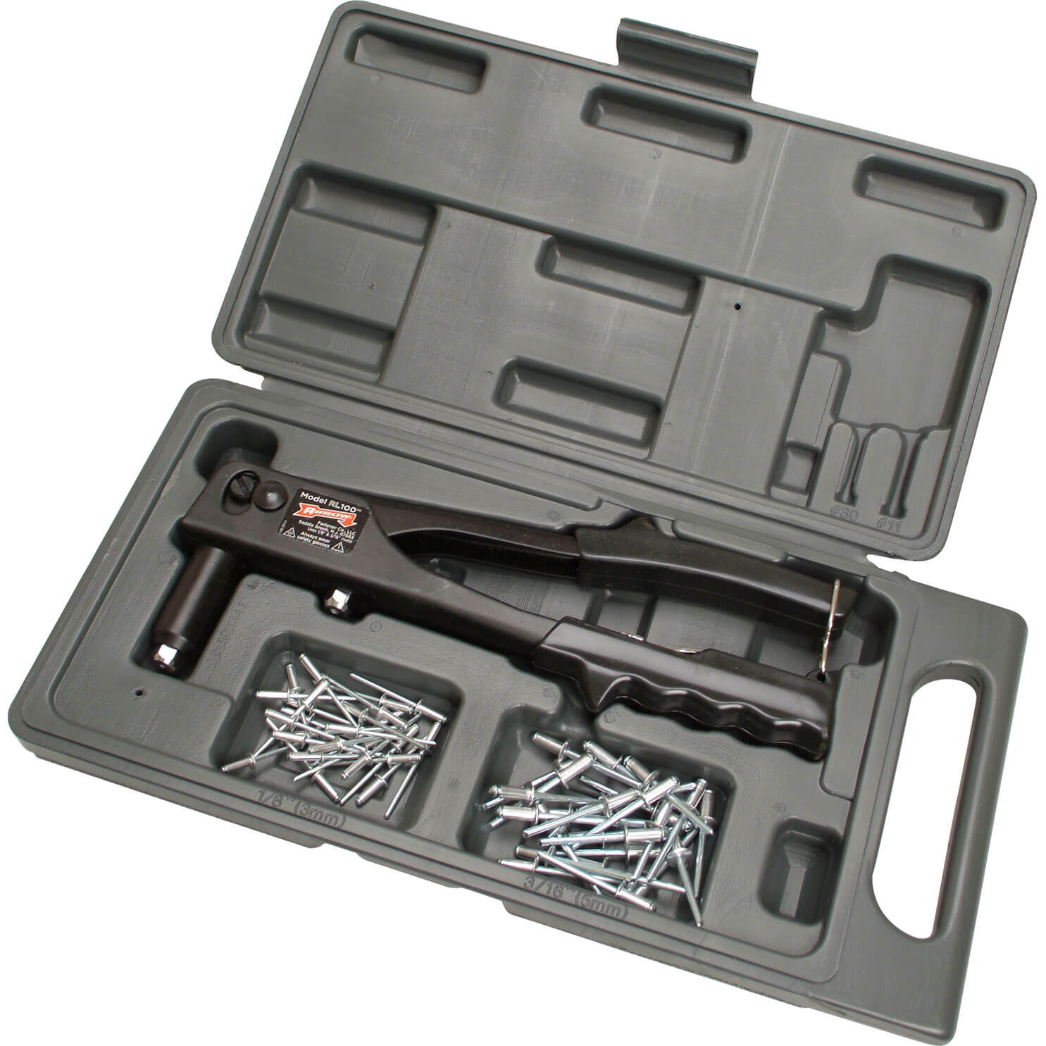 Image of Arrow RL100K Riveter with Case and Assorted Rivets Set