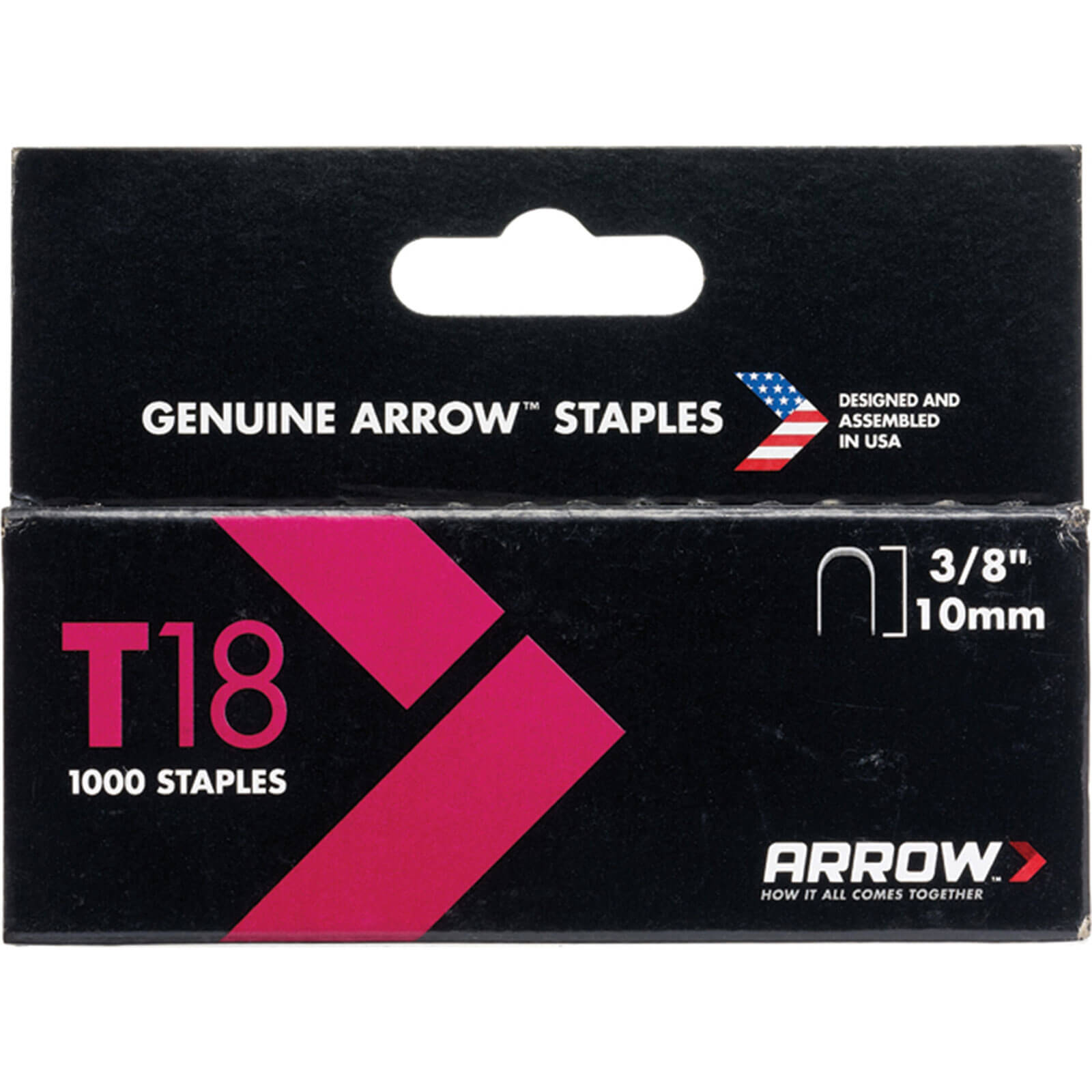 Image of Arrow T18 Wiring Staples 10mm Pack of 1000