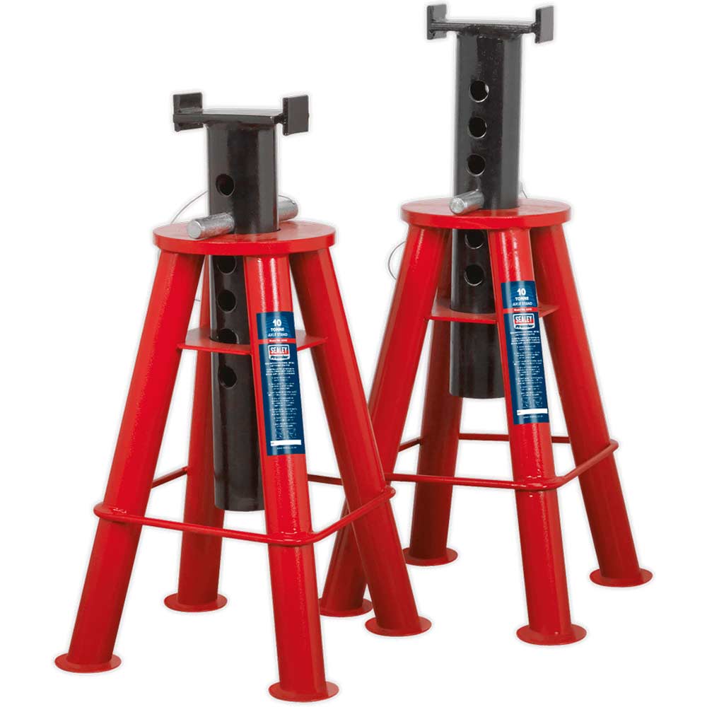 Image of Sealey AS10 Heavy Duty Axle Stands 10 Tonne