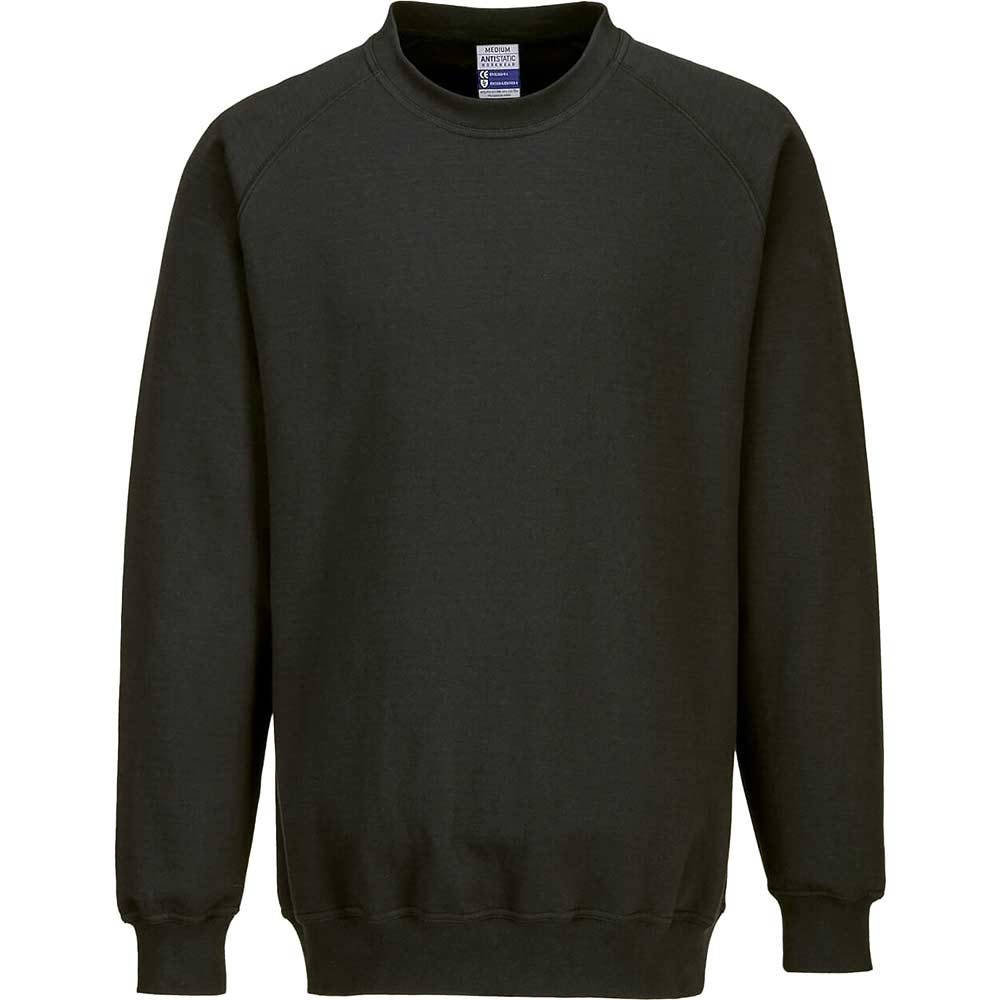 Portwest Anti Static ESD Sweatshirt Black M