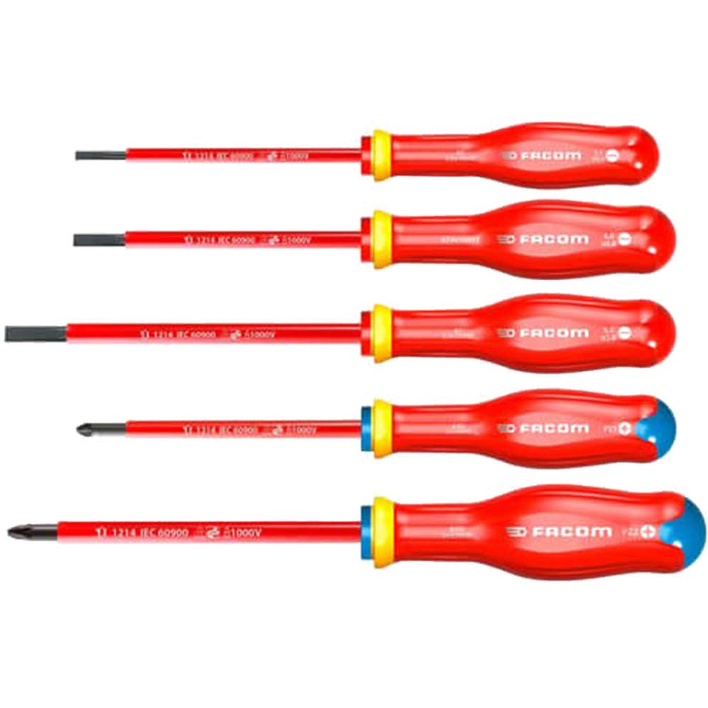Facom Protwist ATD.J5VE 5 Piece VDE Insulated Screwdriver Set