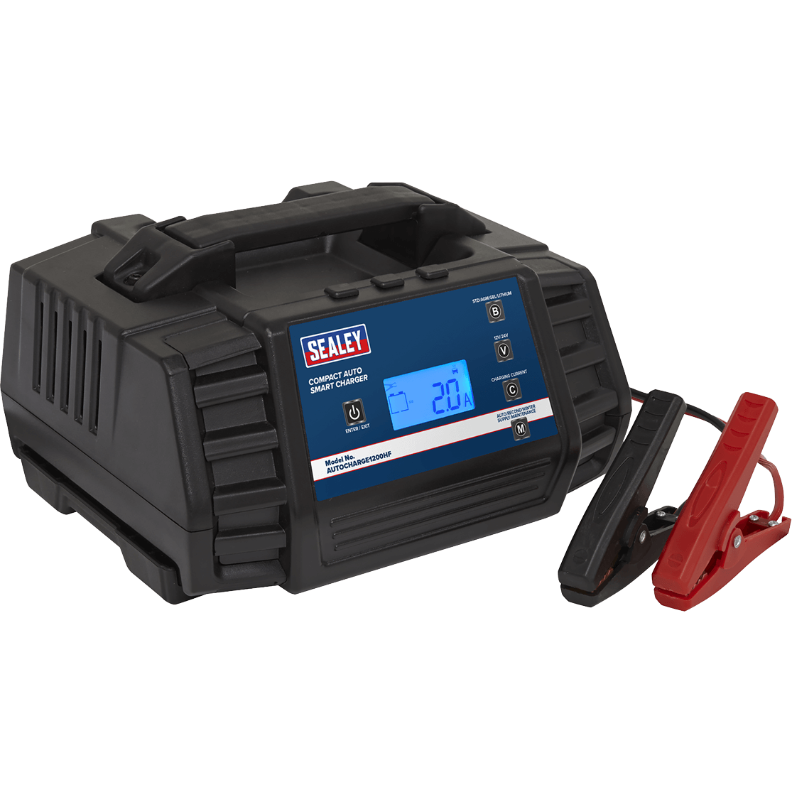 Sealey 1200HF Compact Auto Smart 12amp Battery Charger 12v or 24v