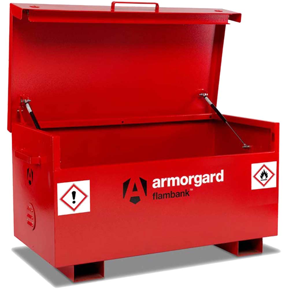 Armorgard Flambank Chemical and Flammables Secure Site Storage Box 1275mm 665mm 660mm