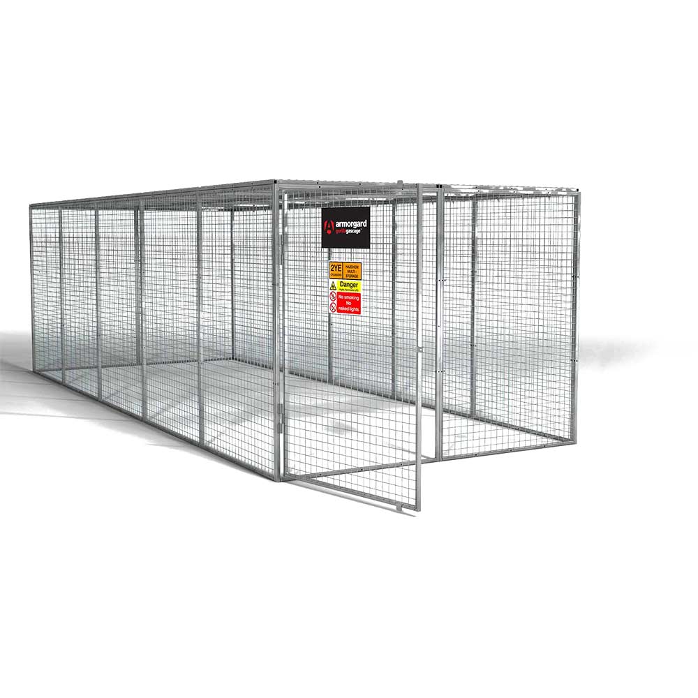 Armorgard Gorilla Bolt Together Gas Cylinder Storage Cage 2400mm 6000mm 1800mm