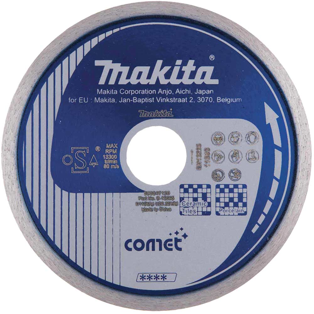 Image of Makita Comet Continuous Rim Diamond Cutting Disc 115mm