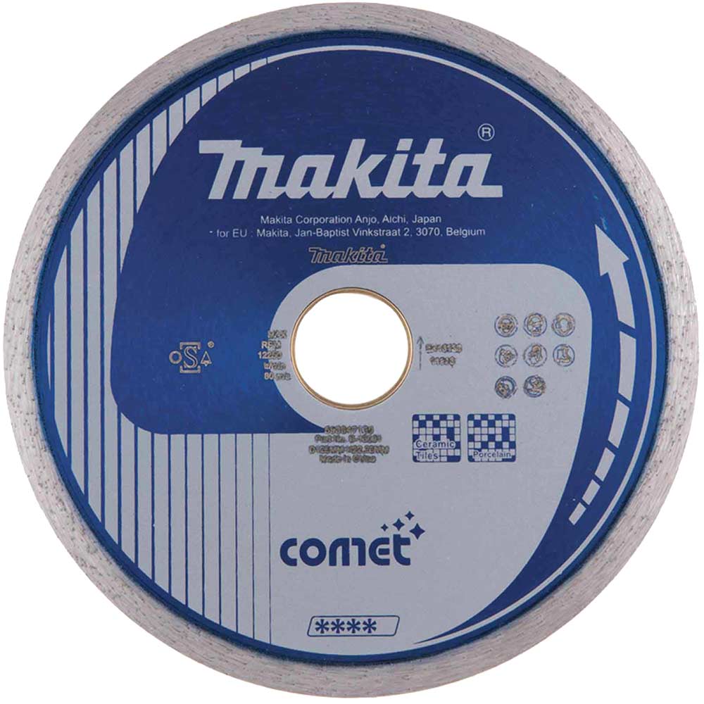 Makita Comet Continuous Rim Diamond Cutting Disc 125mm in UK Specification