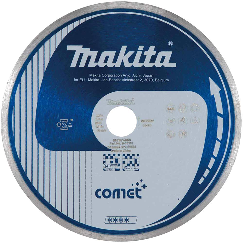 Image of Makita Comet Continuous Rim Diamond Cutting Disc 175mm