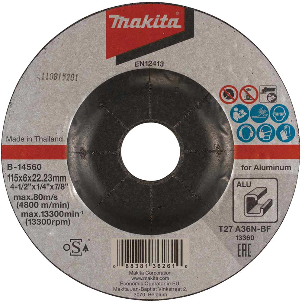Image of Makita A36N Aluminium Grinding Disc 115mm