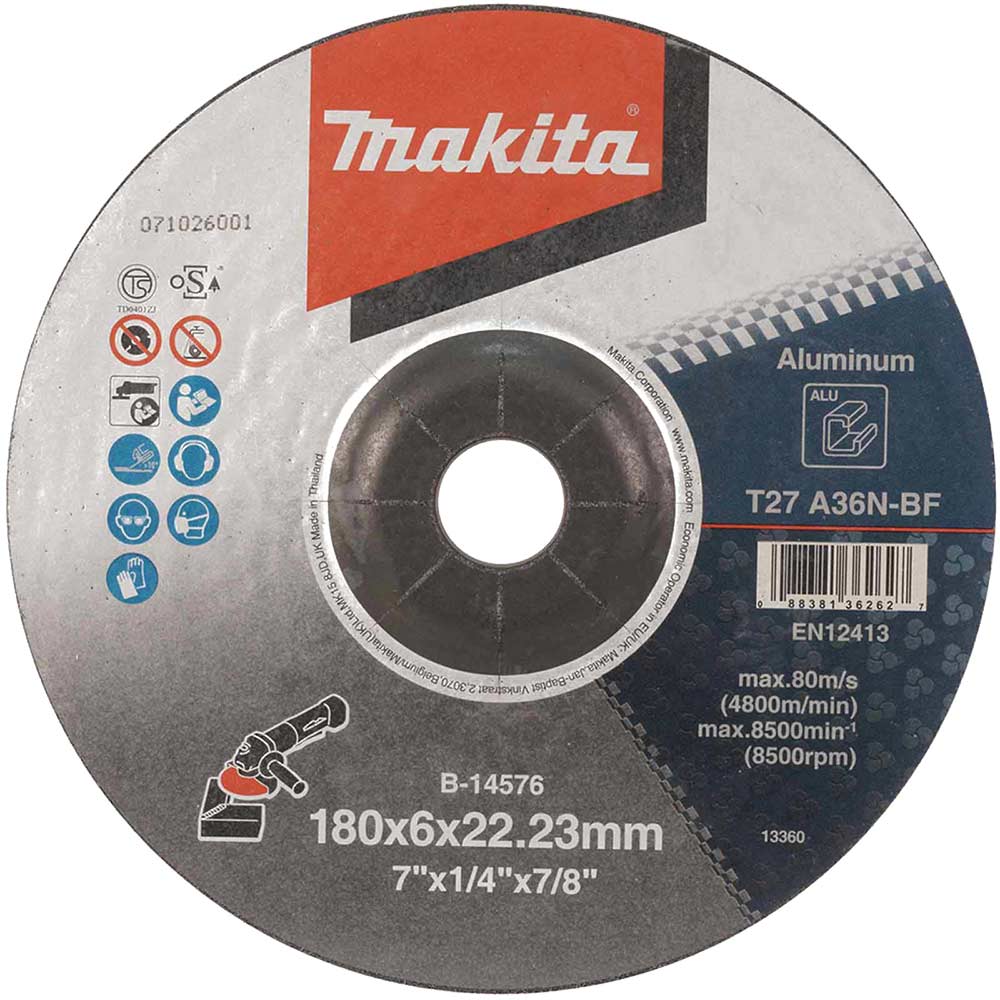 Image of Makita A36N Aluminium Grinding Disc 180mm