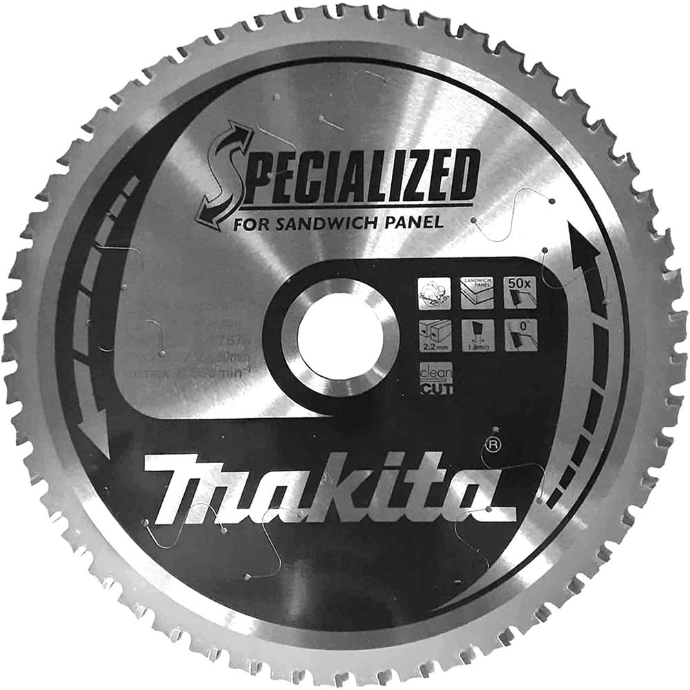 Image of Makita SPECIALIZED Sandwich Panel Cutting Saw Blade 235mm 50T 30mm