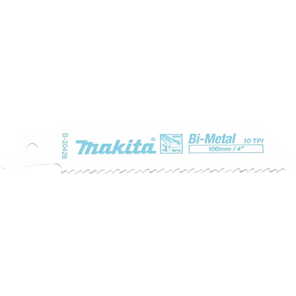Image of Makita Bi-Metal Metal Cutting Reciprocating Sabre Saw Blades 100mm Pack of 5