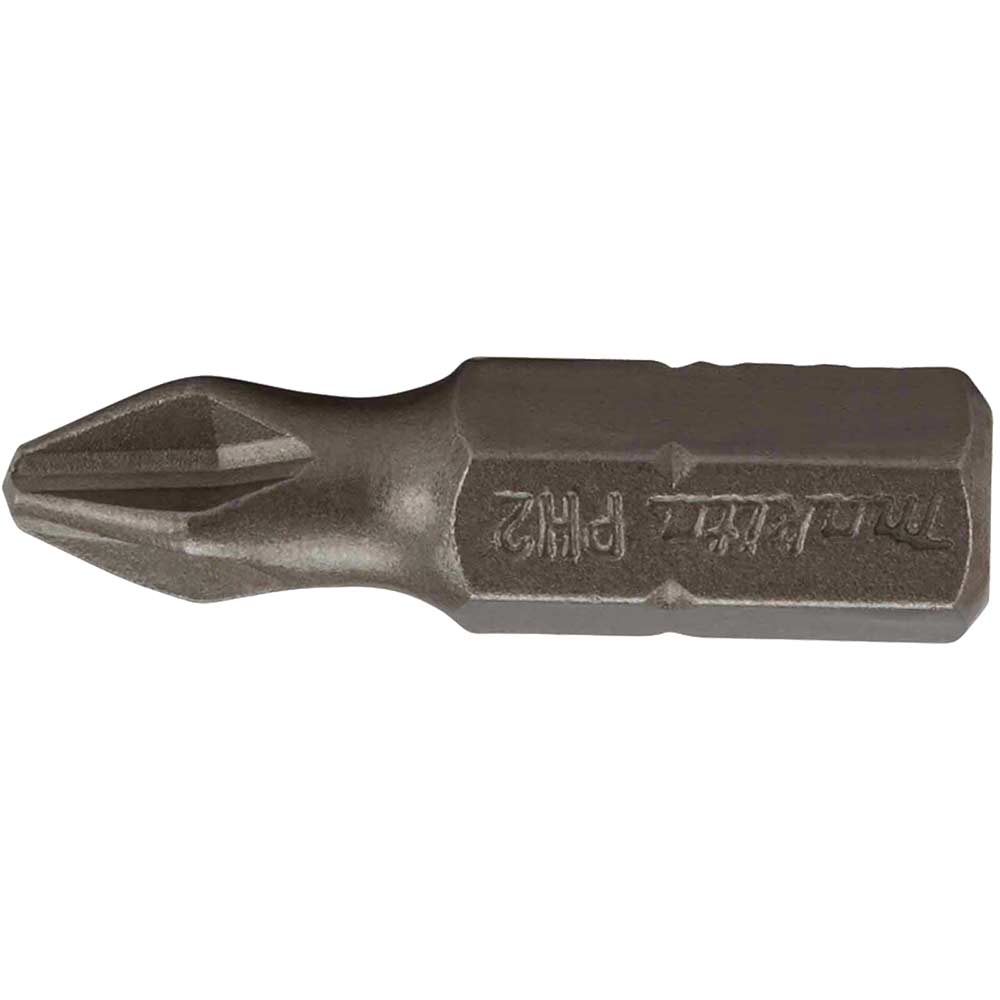 Makita Phillips Screwdriver Bits PH2 PH2 25mm Pack of 100 in UK Specification