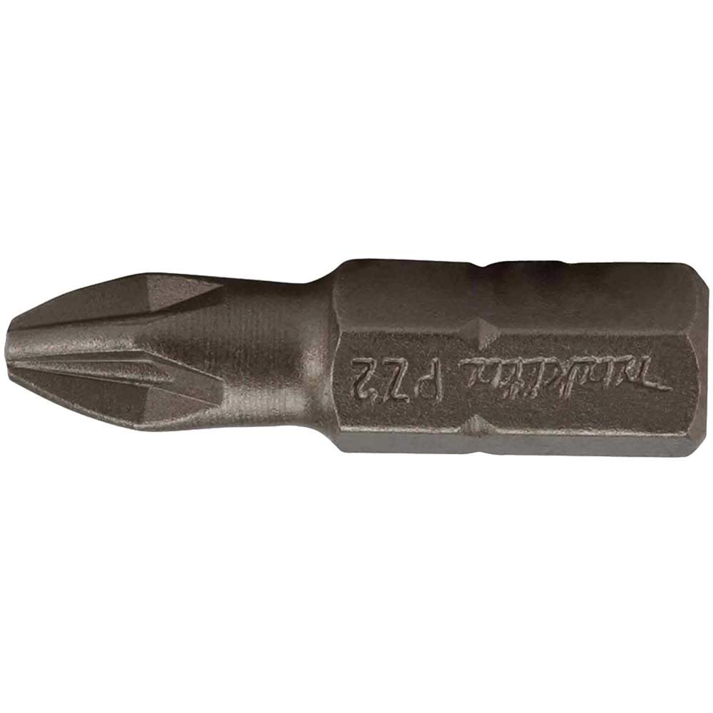 Makita Pozi Screwdriver Bits PZ2 PZ2 25mm Pack of 100 in UK Specification