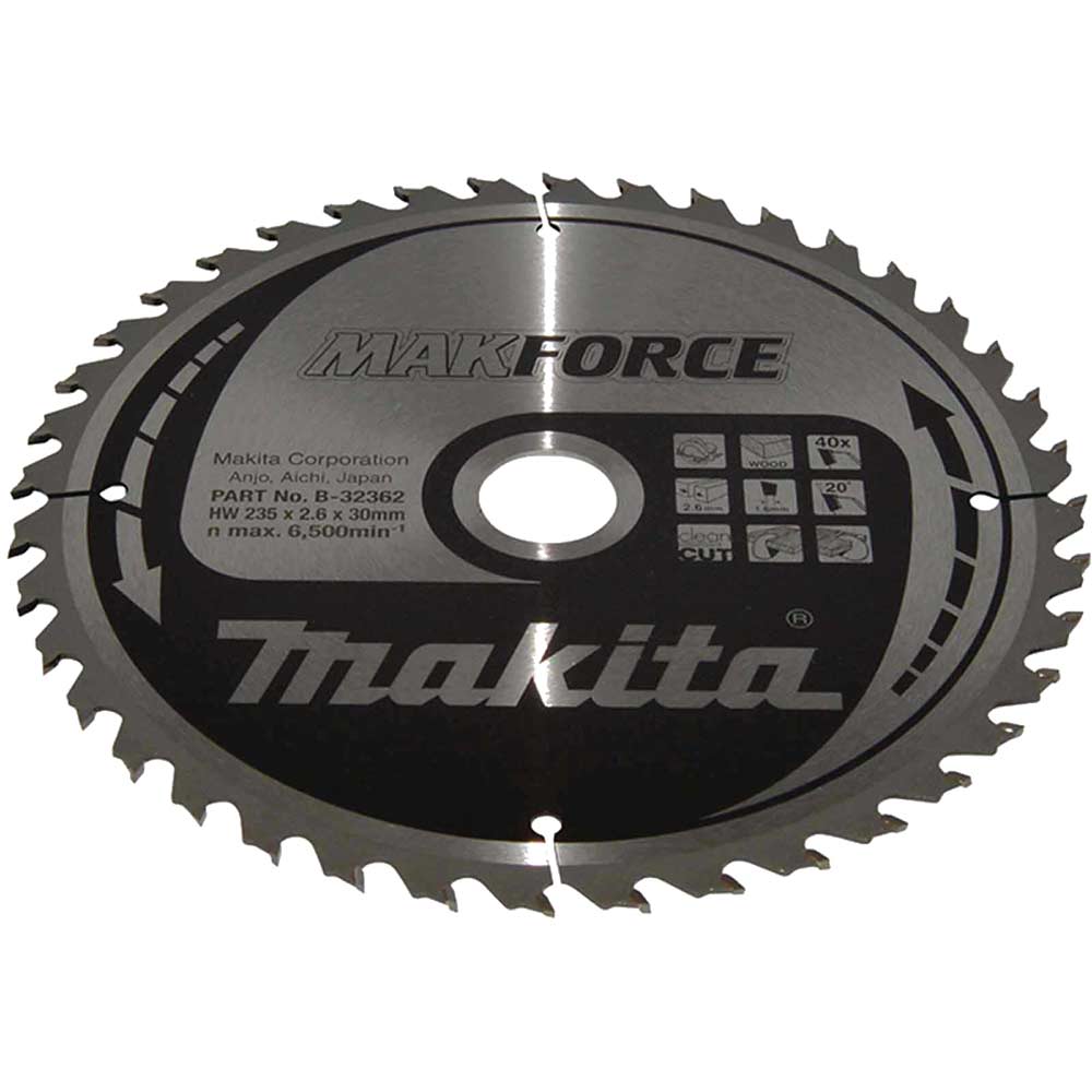 Image of Makita MAKFORCE Circular Saw Blade for Wood Cutting