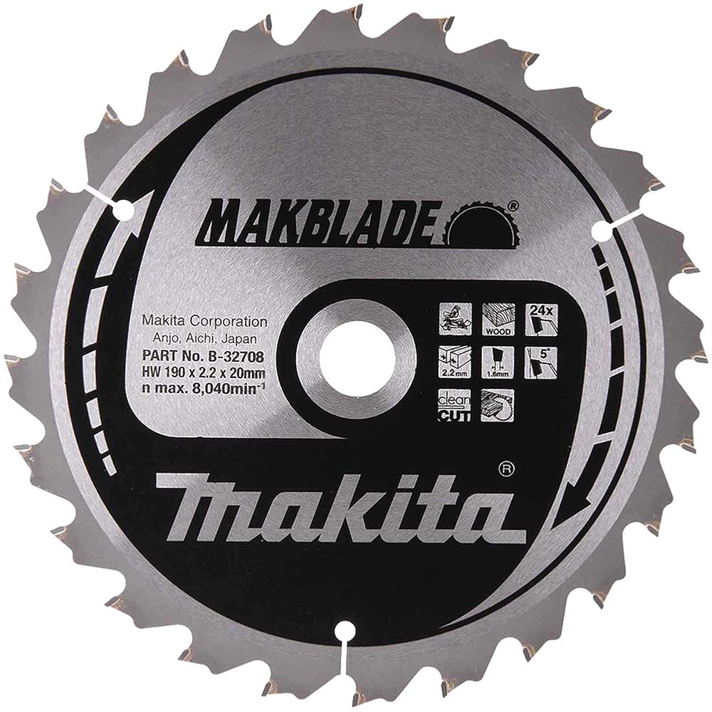 Image of Makita MAKBLADE Circular Saw Blade for Wood Cutting