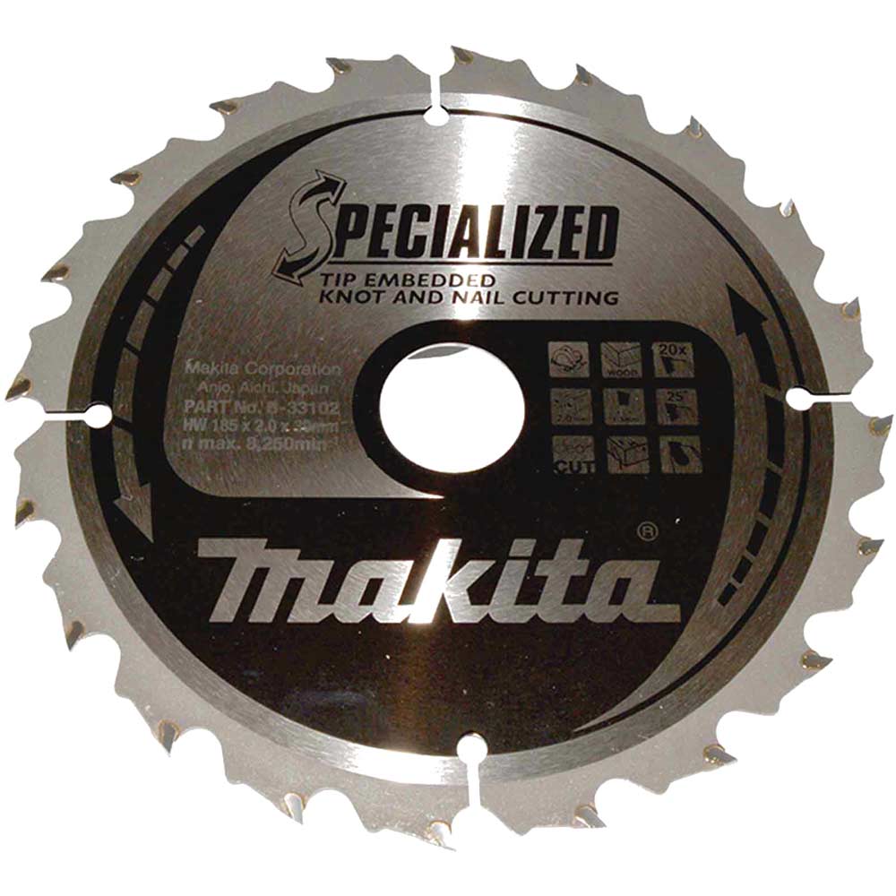 SPECIALIZED Circular Saw Blade for Knot and Nail Cutting