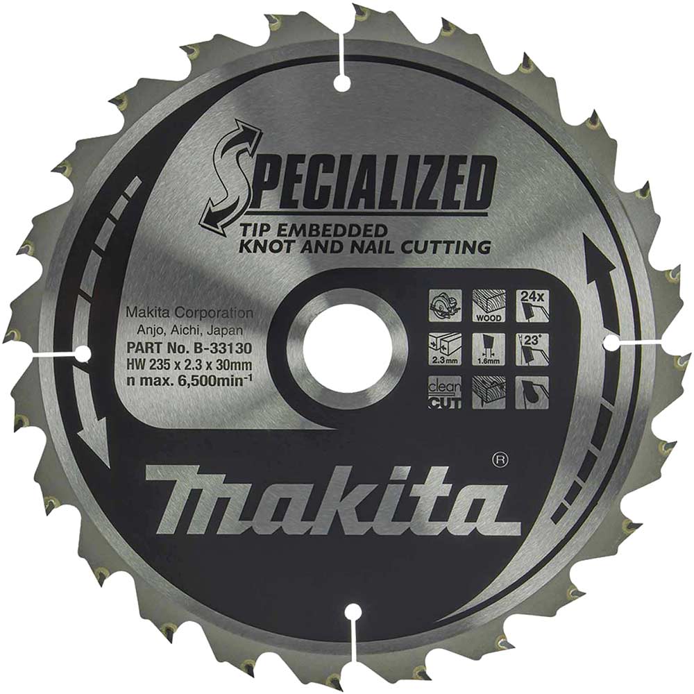 SPECIALIZED Circular Saw Blade for Knot and Nail Cutting