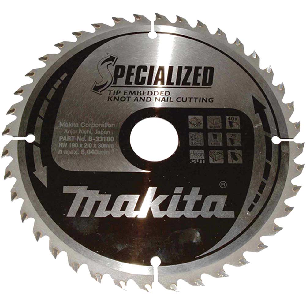 SPECIALIZED Circular Saw Blade for Knot and Nail Cutting