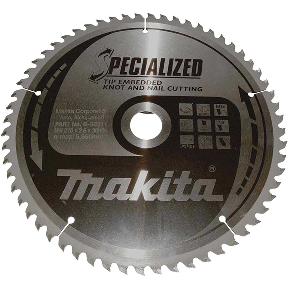 SPECIALIZED Circular Saw Blade for Knot and Nail Cutting