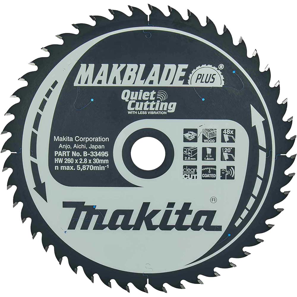 MAKBLADE PLUS Circular Table Saw Blades for Wood Cutting