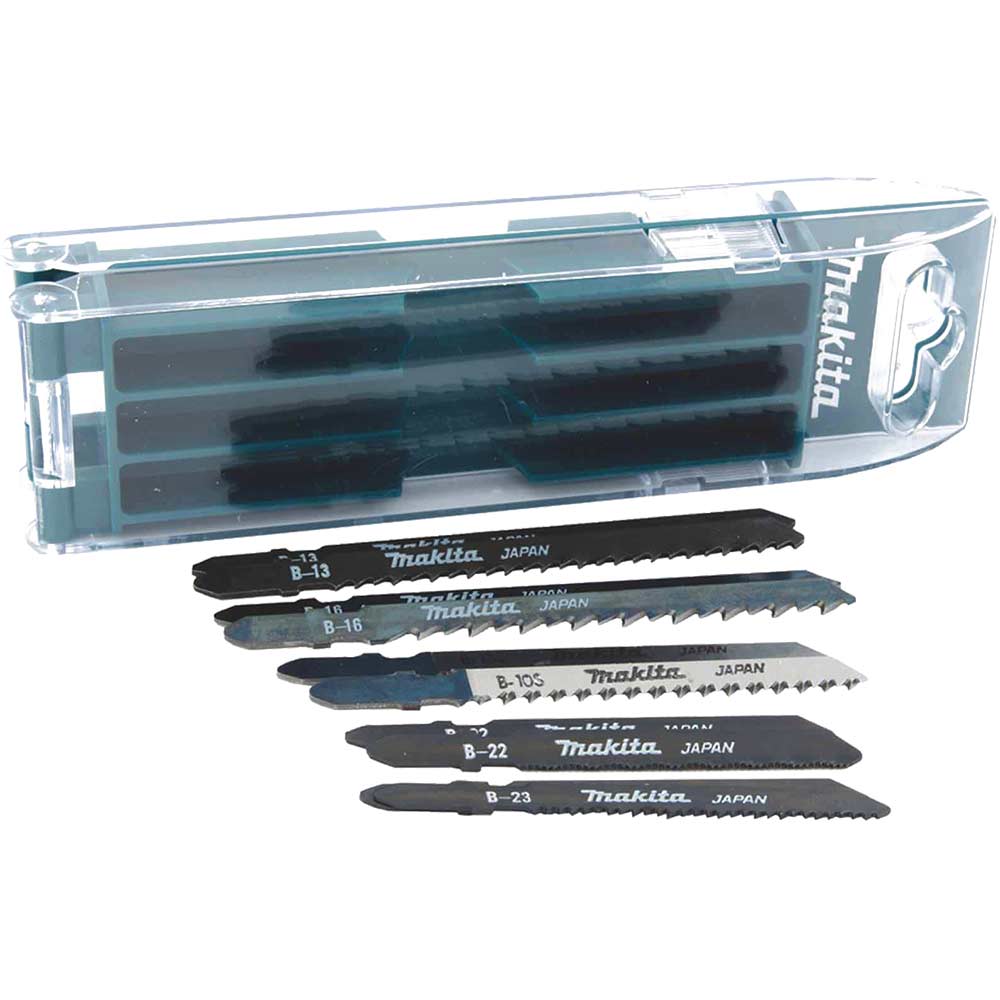 Image of Makita 10 Piece Metal and Wood Cutting Jigsaw Blade Set