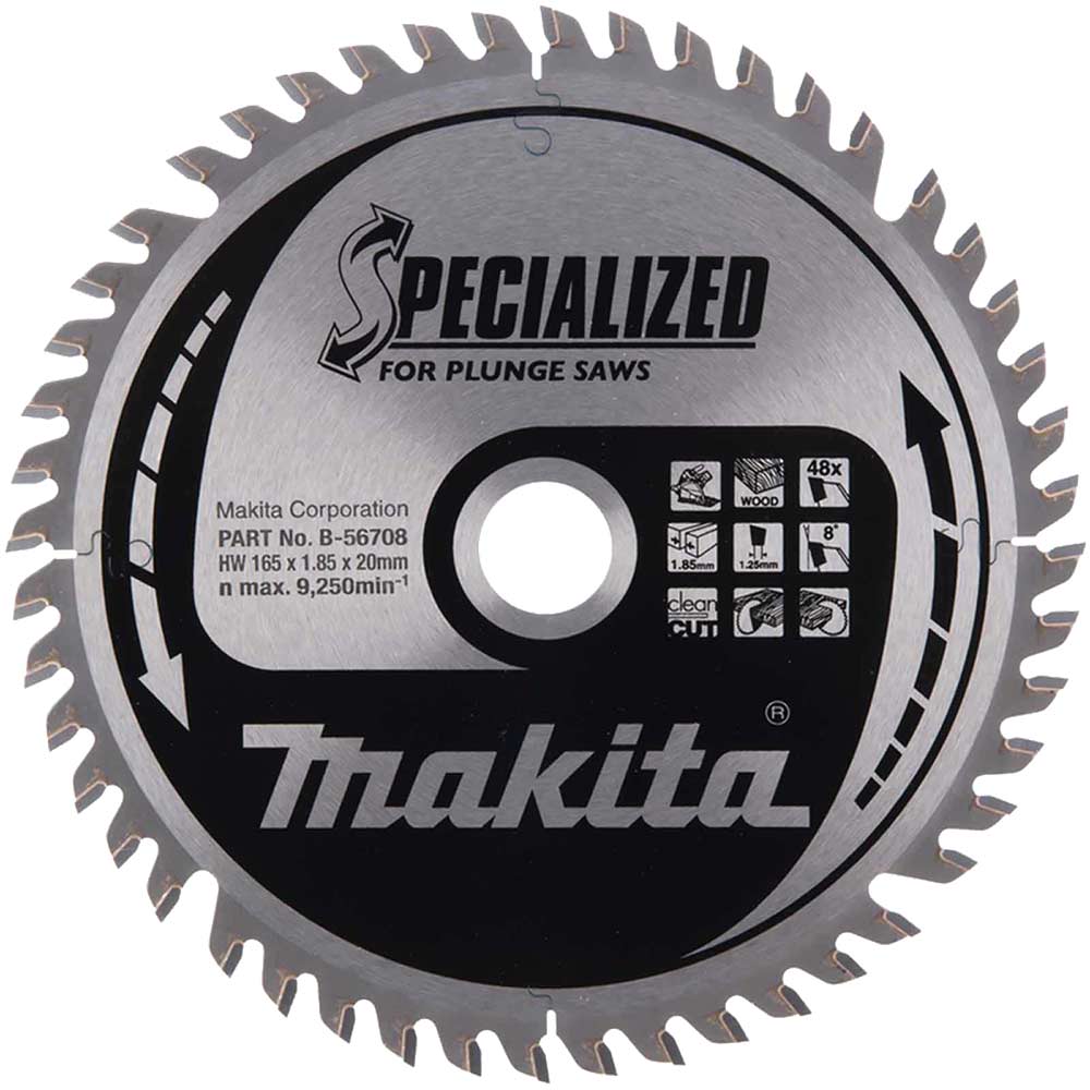 Image of Makita SPECIALIZED Plunge Saw Wood Cutting Saw Blade
