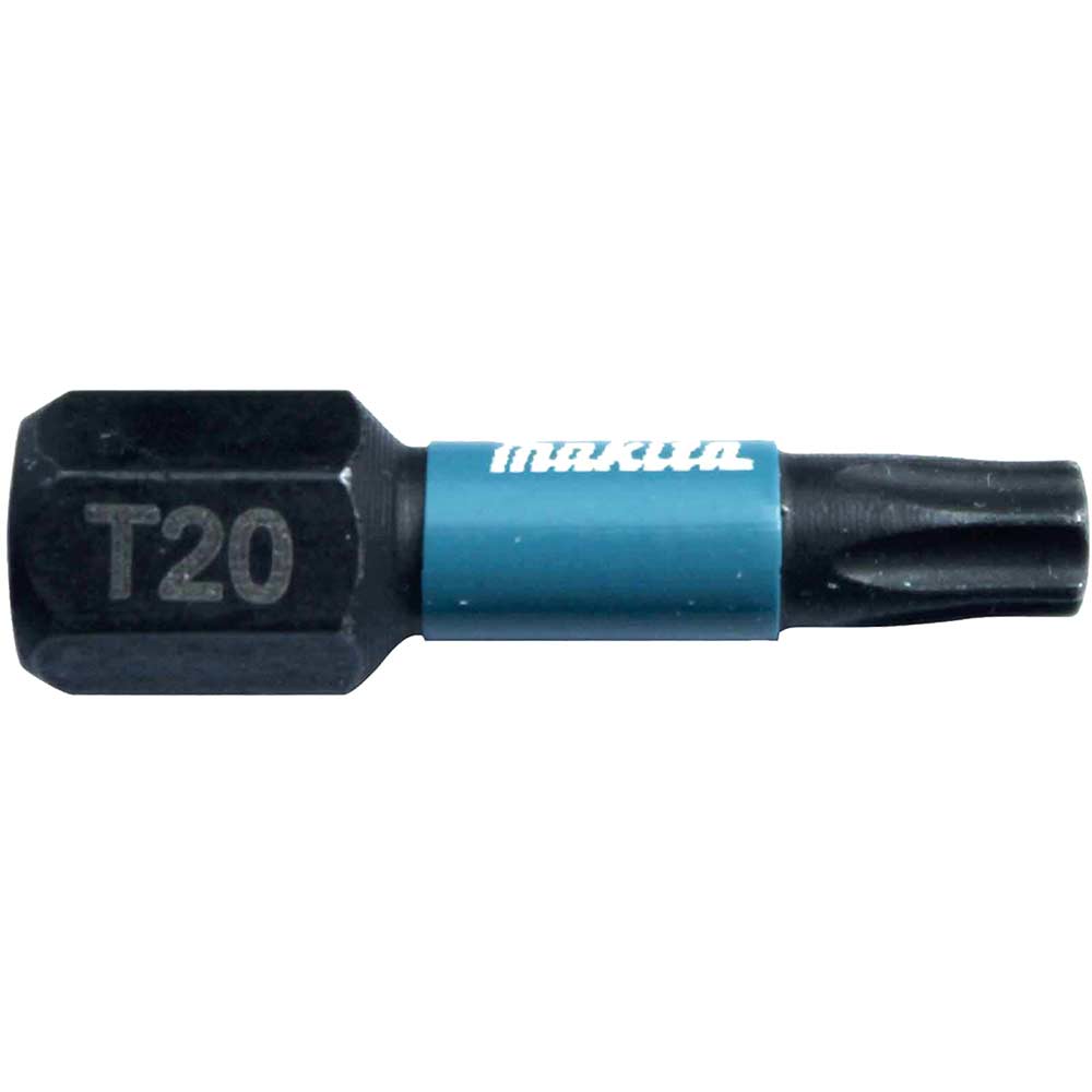 Image of Makita Impact Black Torsion Torx Screwdriver Bits T20 25mm Pack of 2