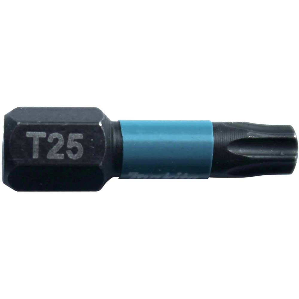 Image of Makita Impact Black Torsion Torx Screwdriver Bits T25 25mm Pack of 2