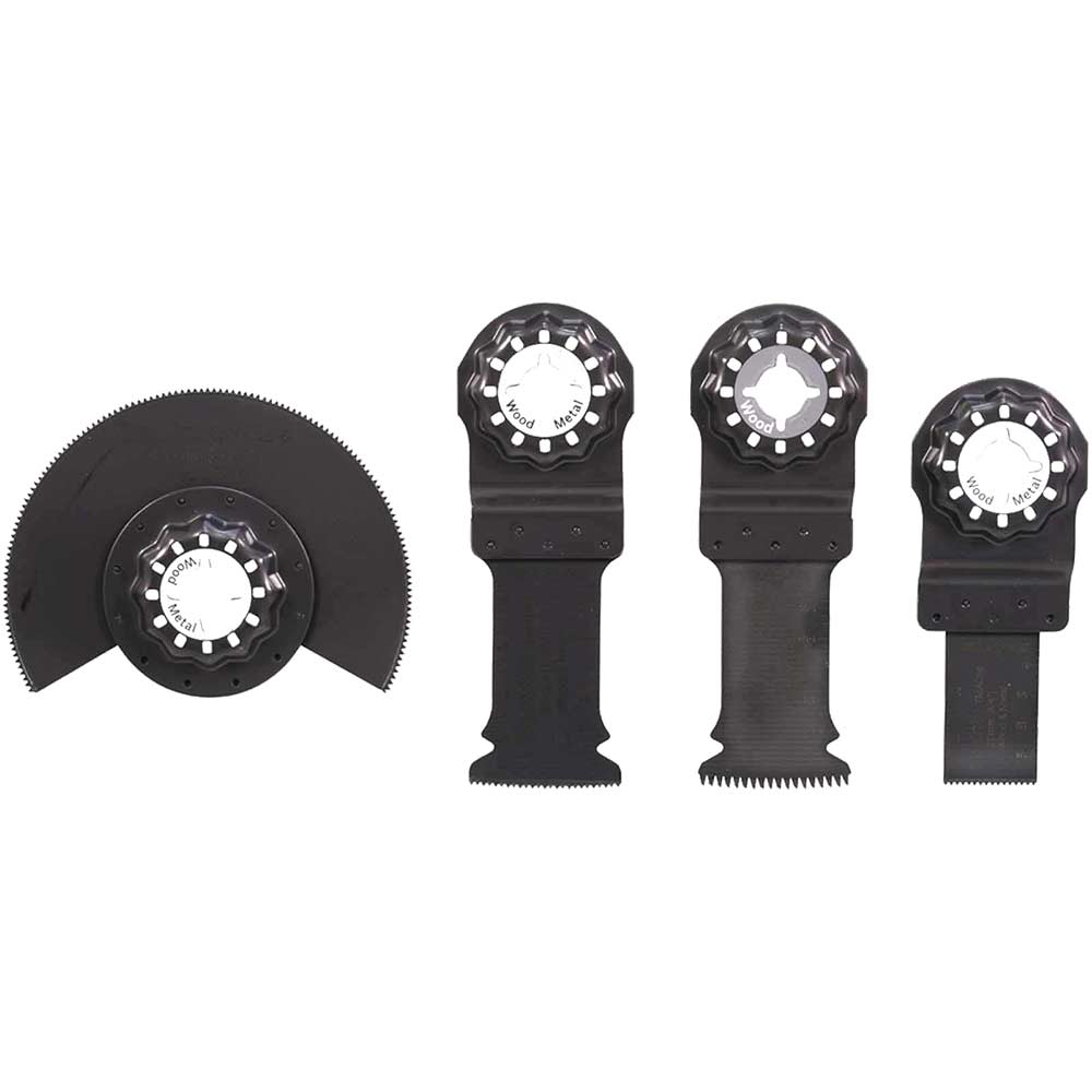 4 Piece Starlock Multitool Oscillating Blades Set
