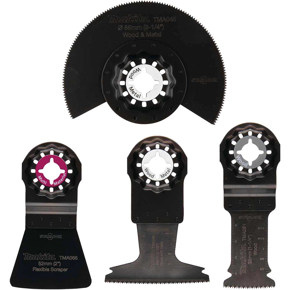 4 Piece Starlock Flooring Multitool Oscillating Blades Set