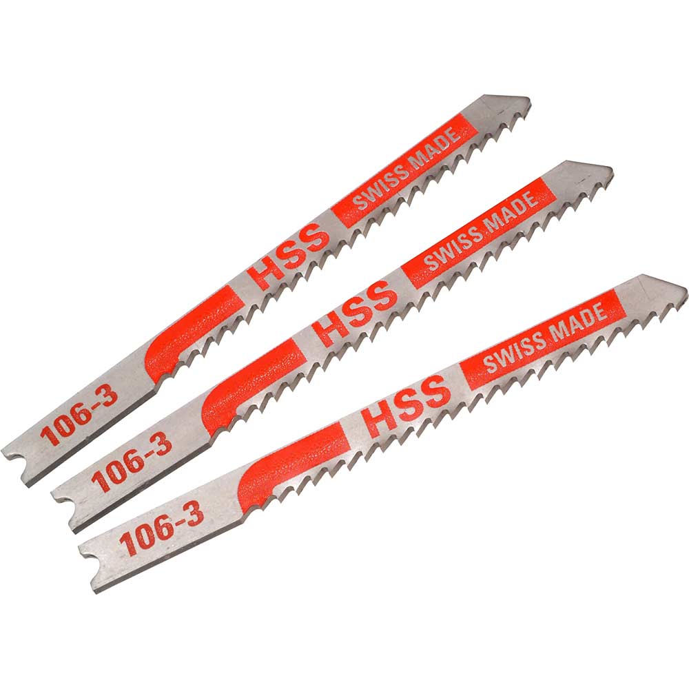 Image of Black and Decker X22013 Piranha Metal HSS U Shank Jigsaw Blades Pack of 3