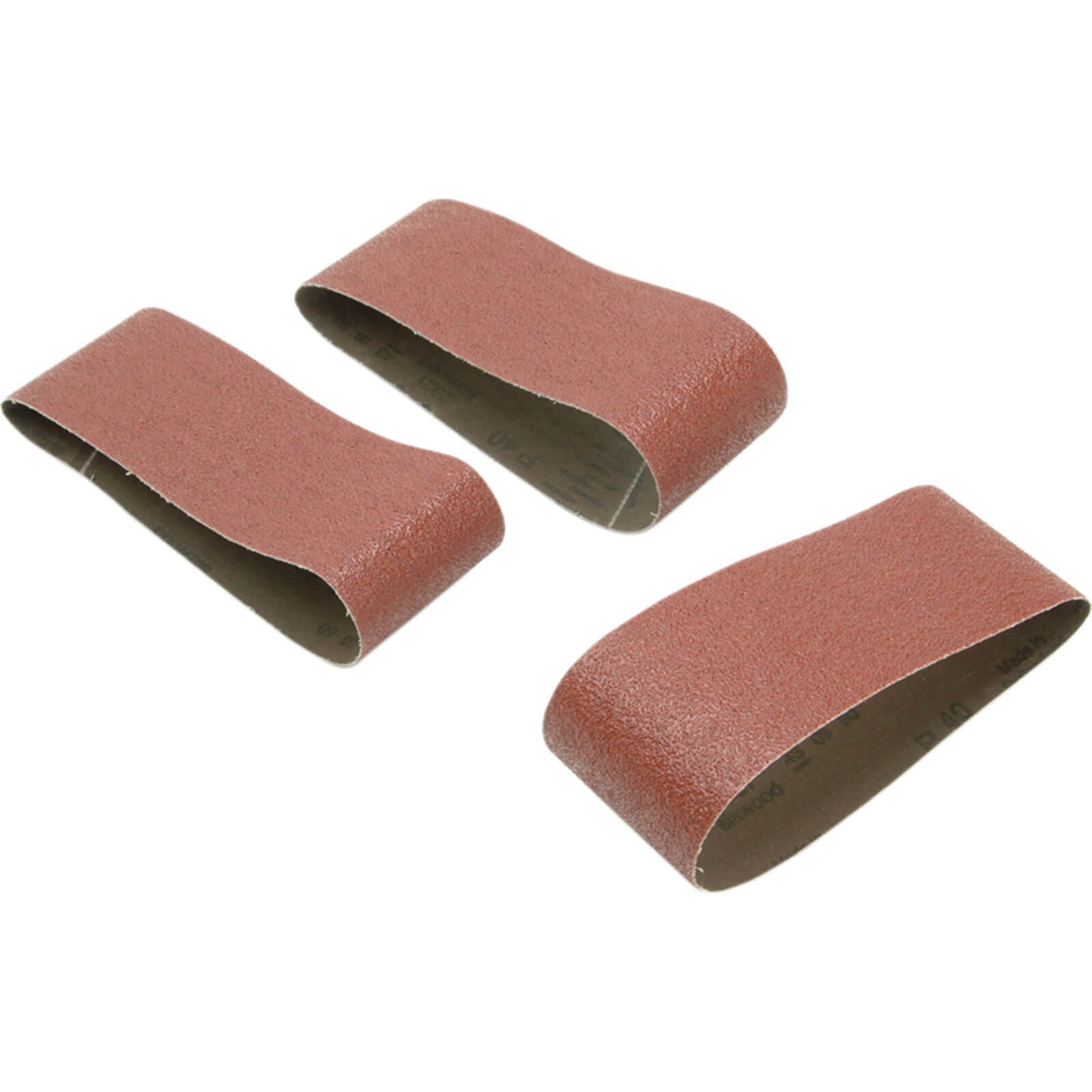 Image of Black and Decker Piranha Sanding Belts 75mm x 533mm 75mm x 533mm Assorted Pack of 3