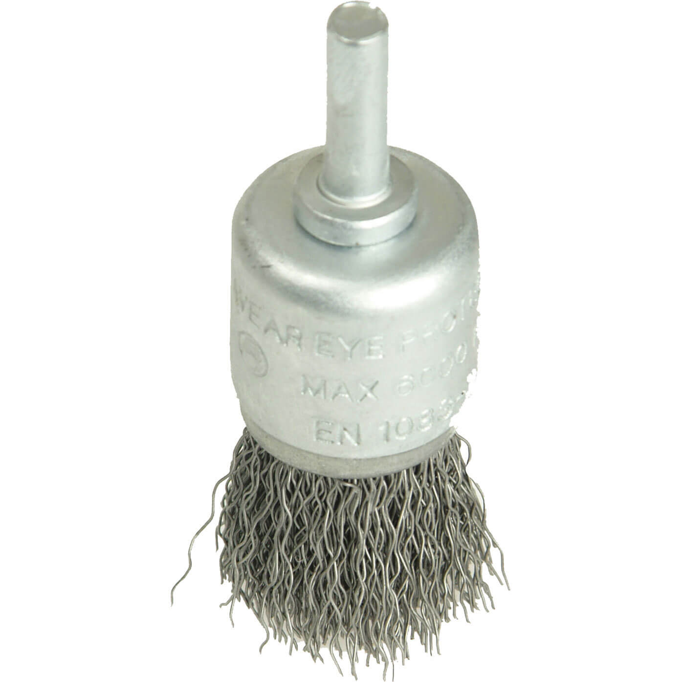 Image of Black and Decker X36025 Piranha Crimped Steel Wire Cup Brush 25mm 6mm Shank