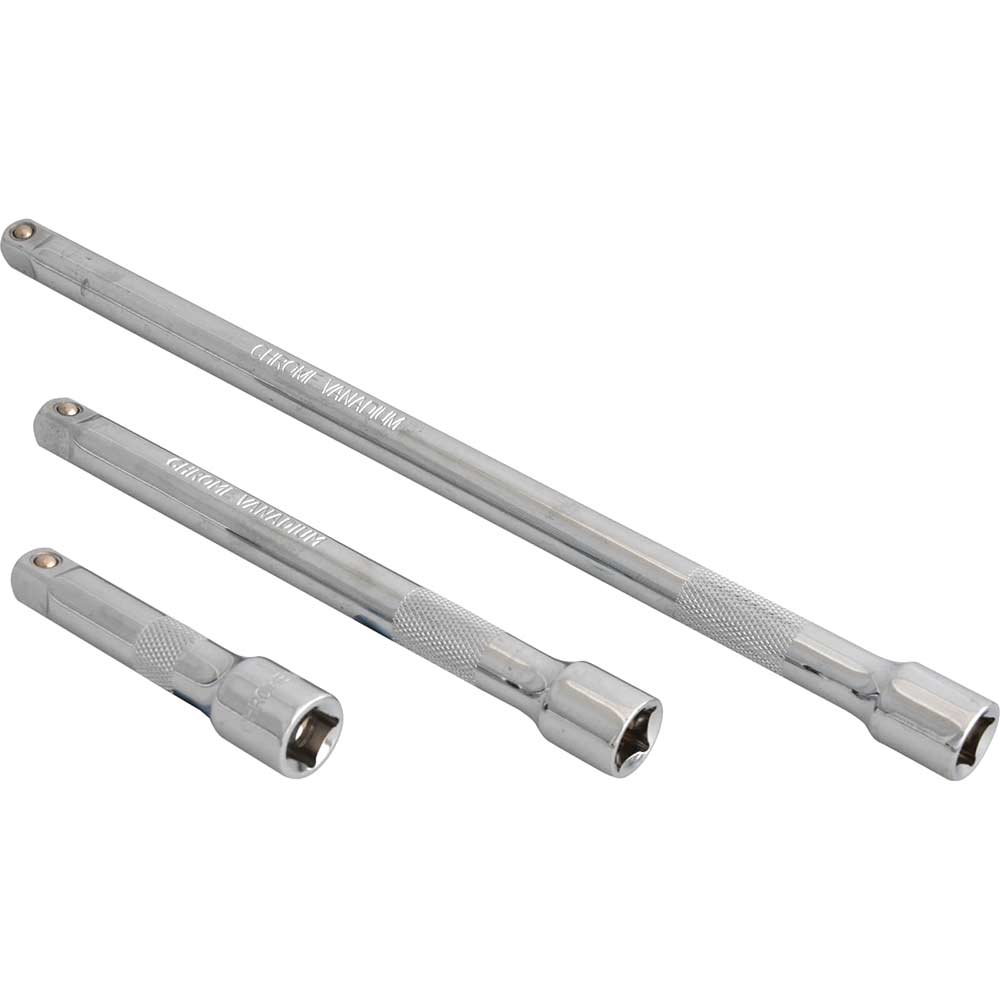 GHRTGR-5-Piece 3/8 Inch Drive Extension Bar Set, Includes 3 6 10 Inch Extensions 3 8 Inch Drive Universal Joint Socket Flexible Socket Extension Bar